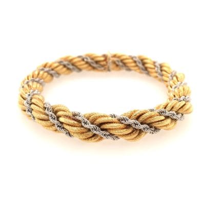 Twisted Rope Gold Bracelet