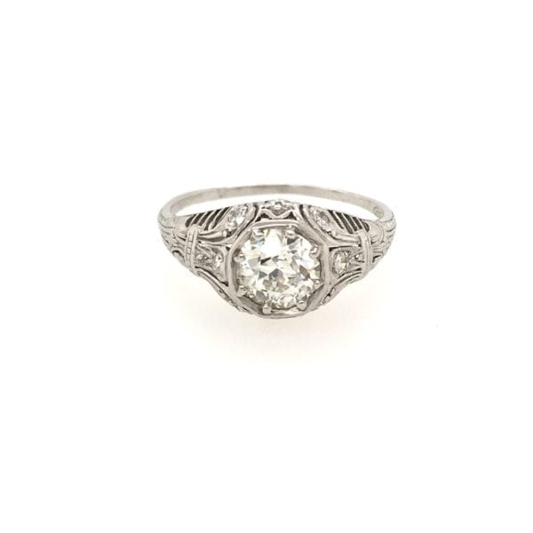 Art Deco 1.07 Diamond Ring