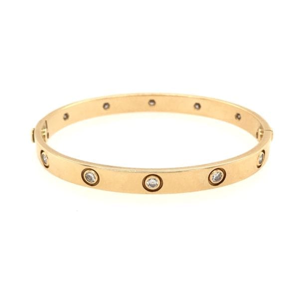 Cartier Gold Diamond Love Bracelet