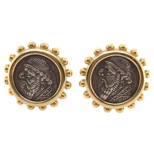 Elizabeth Locke Coin Earrings