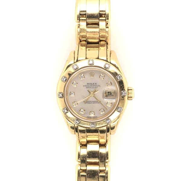Rolex Pearlmaster Gold Diamond Watch
