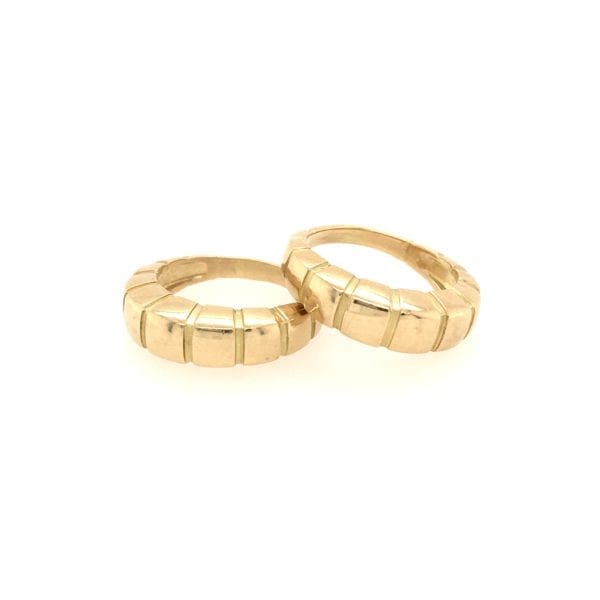 Pair Gold Banded Rings