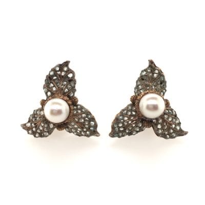 1960s Buccellati Leaf Earrings