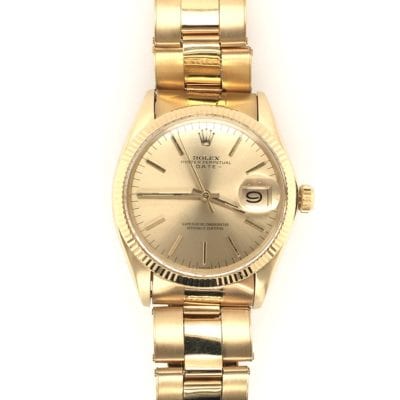Rolex Oyster Perpetual Date Gold Watch