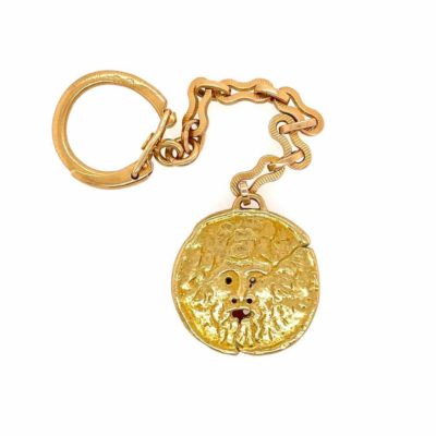 Mouth of Truth Gold Key Chain