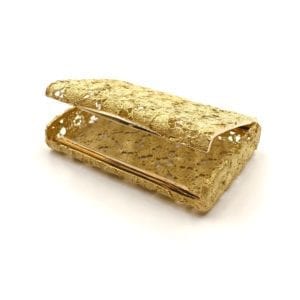 1960s Bulgari Gold Lace Box