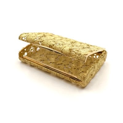 1960s Bulgari Gold Lace Box