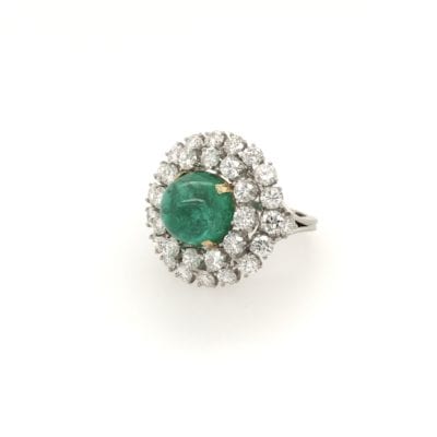 5.98 Emerald Diamond Ring