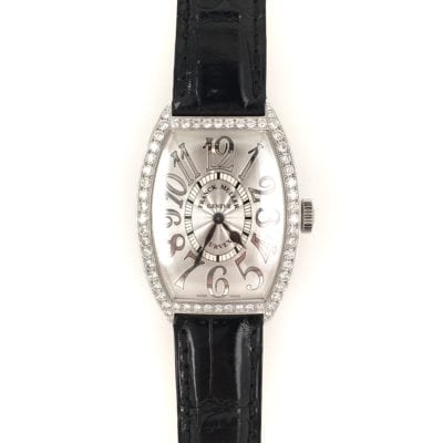 Franck Muller Stainless Steel Diamond Watch