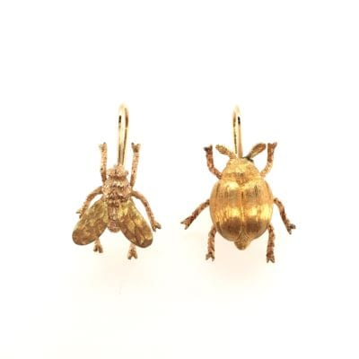 Buccellati Fly Beetle Earrings