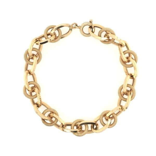 Circular Gold Link Bracelet