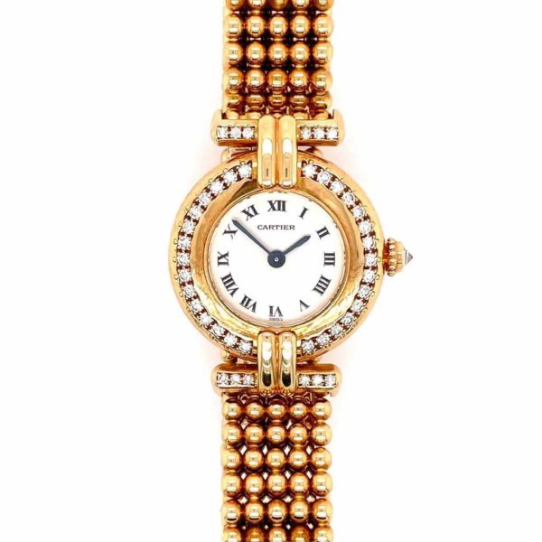 Cartier Gold Diamond Colisee Watch