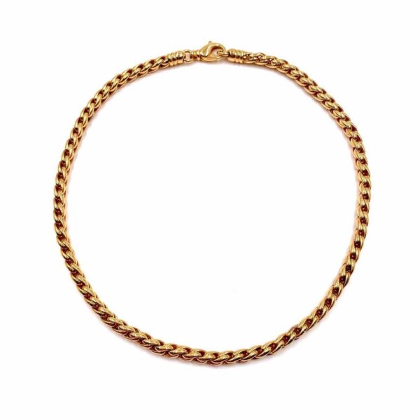 Gold Spiga Link Necklace