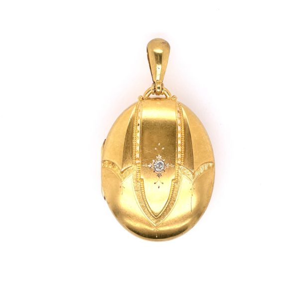 Victorian Gold Diamond Locket