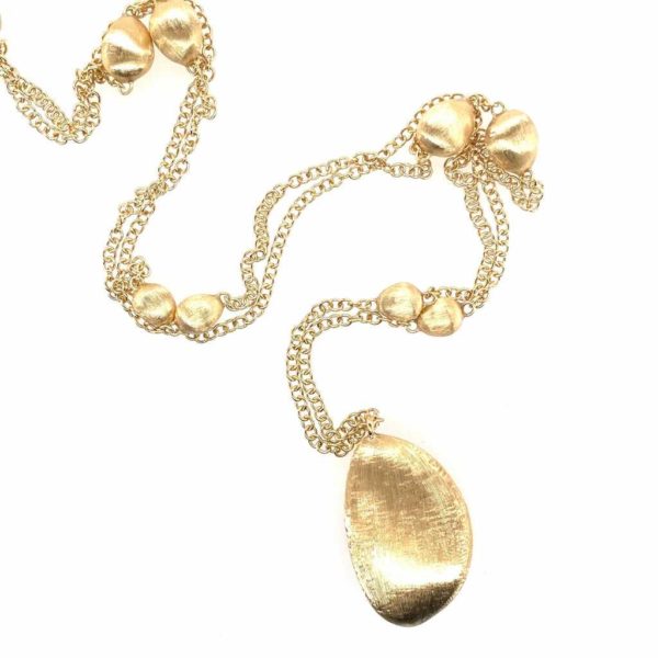 Florentine Gold Bead Long Necklace 2