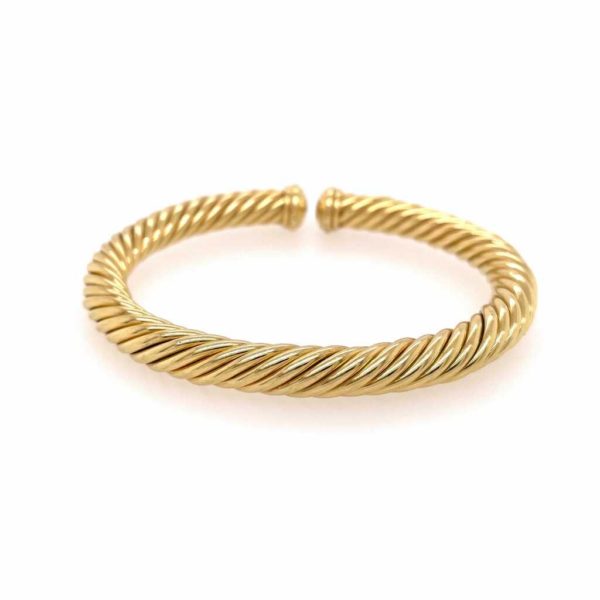 David Yurman Cable Spira Gold Bracelet