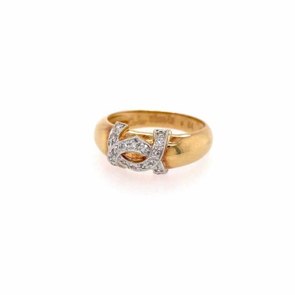 Cartier Locking C Gold Diamond Ring