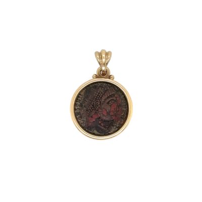 Antique Coin Gold Pendant