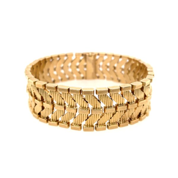 Gubelin Gold Chevron Bracelet