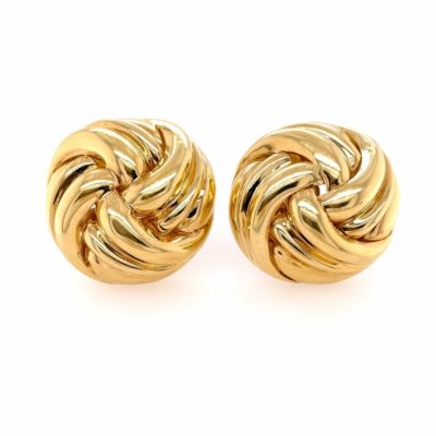 Bold Gold Knot Earrings