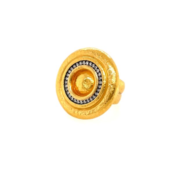 Gurhan Bullseye Gold Diamond Ring