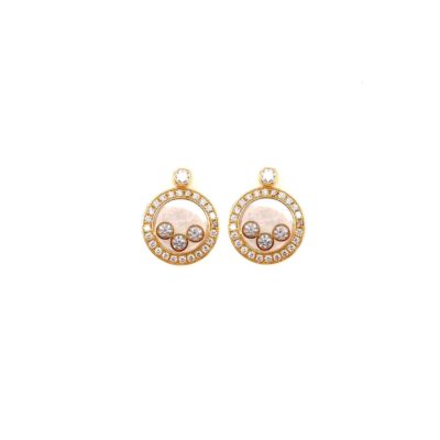 Chopard "Happy Diamond" Sapphire Crystal Earrings