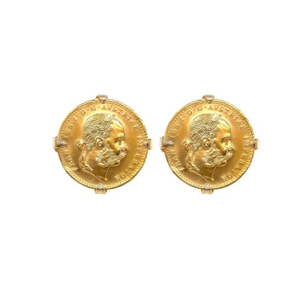 Antique Austrian Gold Coin Cufflinks