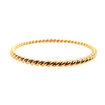 Succo Twisted Rope Gold Bangle Bracelet
