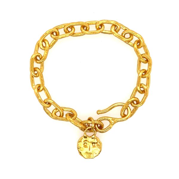Jean Mahie Cadene Gold Link Bracelet