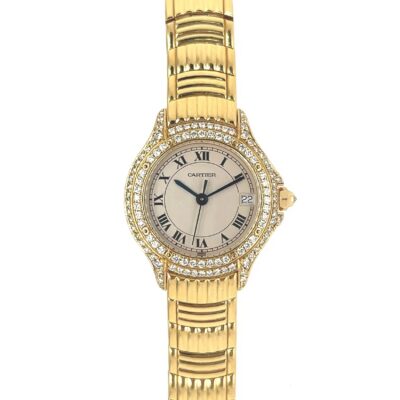 Cartier Cougar Gold Diamond Watch