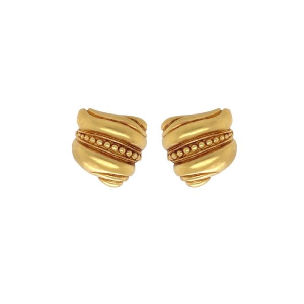 Kieselstein-Cord Caviar Gold Earrings