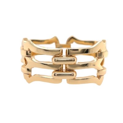 1940s Gold Arch Shaped Link Bracelet