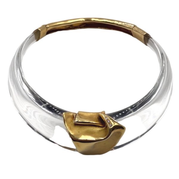 Misani Acrylic Gold Diamond Necklace
