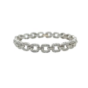 Platinum Diamond Open Link Bracelet