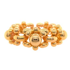 Bold Gold Sphere Link Bracelet