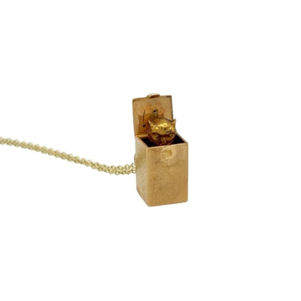 Gold Diamond Devilkin Pendant Necklace