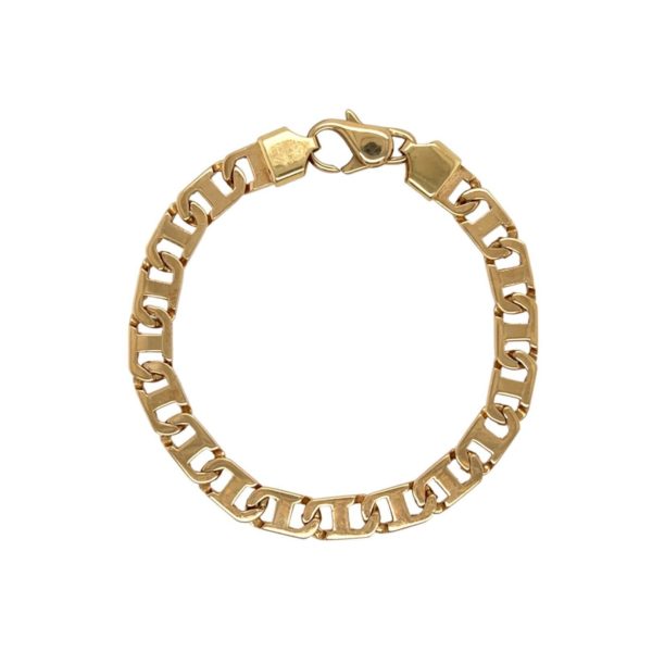 Gold Figure Eight Link Bracelet