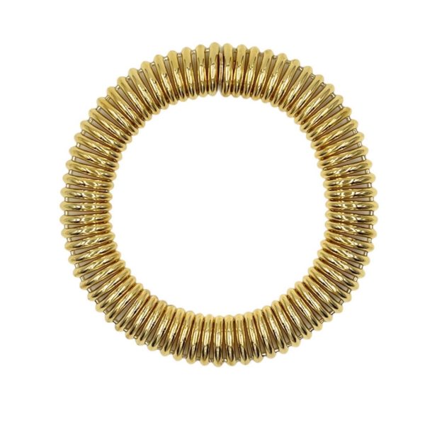 Gold Domed Collar Necklace