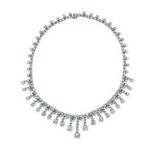 1950s Diamond Bib Necklace