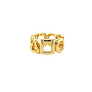 Chanel Gold Geometric Ring