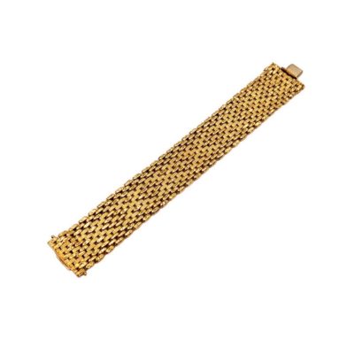 Cartier Flexible Gold Mesh Bracelet