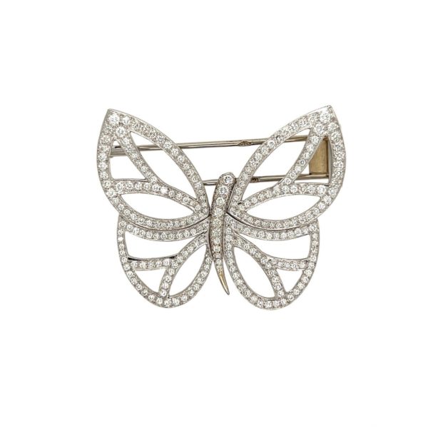 Van Cleef Diamond Butterfly Brooch