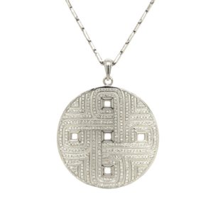 Chimento Diamond Geometric Pendant Necklace