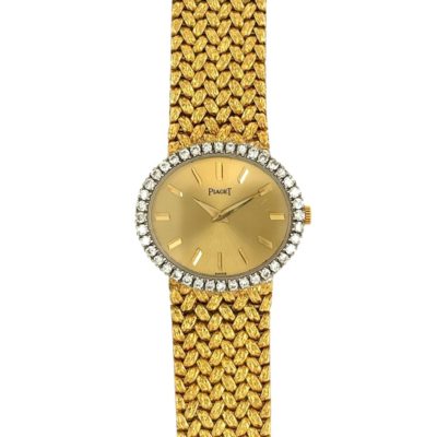 Piaget Oval Gold Diamond Watch
