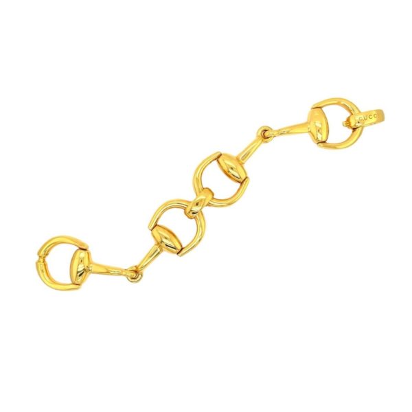 Gucci Gold Horsebit Link Bracelet