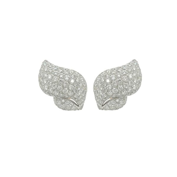 Pave Diamond Wing Earrings