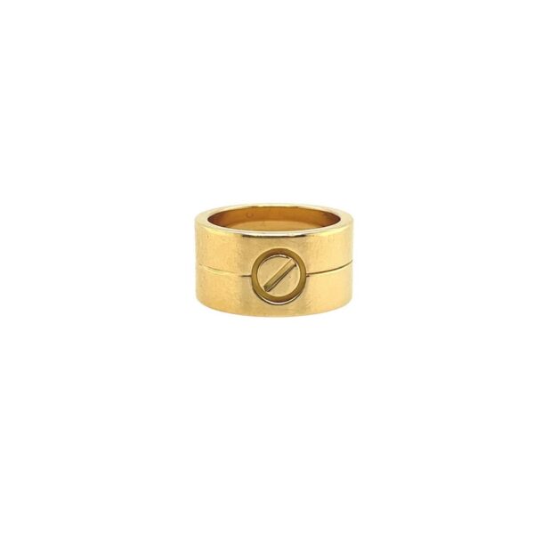 Cartier Wide "Love" Gold Ring