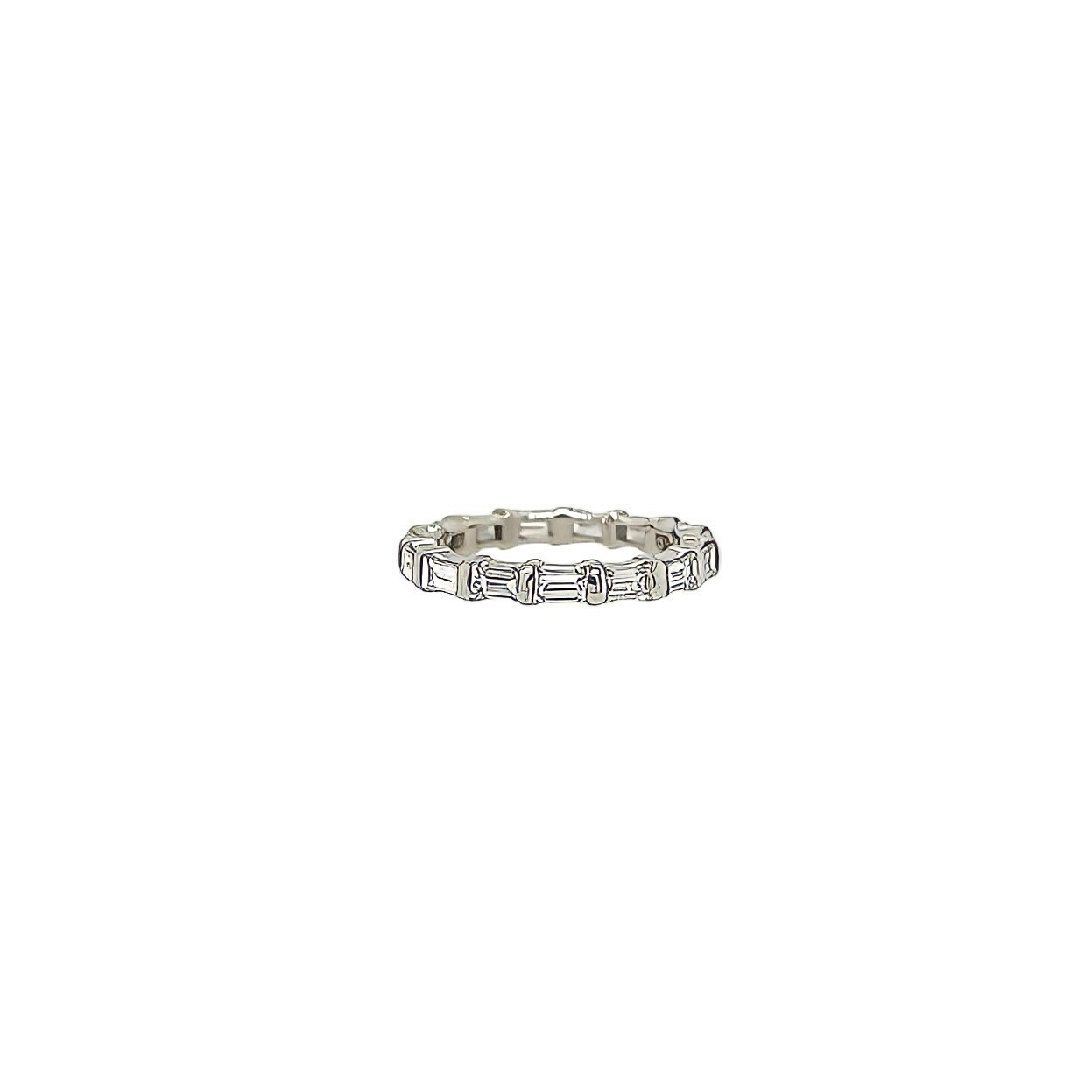 White Gold Baguette Diamond Ring | $2,750 CDB Jewelry