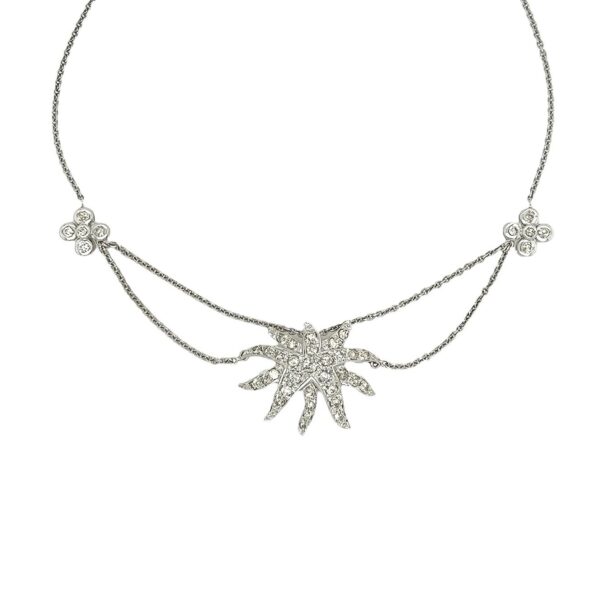 Tiffany "Lace Sunburst" Diamond Necklace