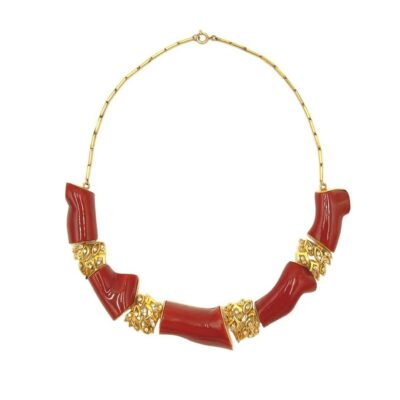 Branch Coral Gold Necklace